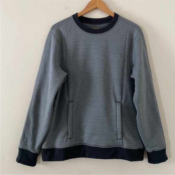 Lululemon Mens Revolution Crew Performance Stretch Pullover Grey Size L - Picture 13 of 15